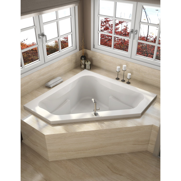 JACUZZI® Signature® 60" x 60" Corner Soaking Acrylic Bathtub & Reviews